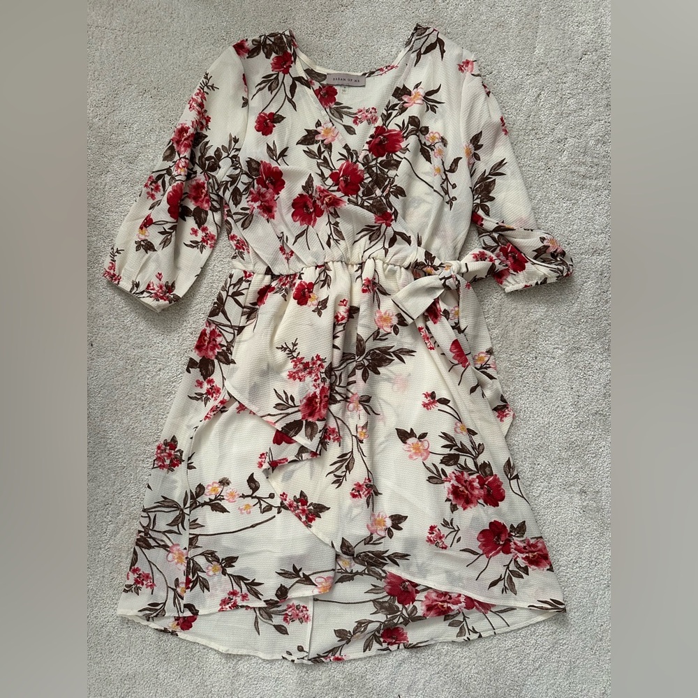 Floral Print Wrap Dress